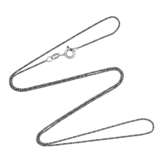 IBB Box Chain Necklace | Vintage Sterling Silver 925 | 20" - Picture 1 of 4